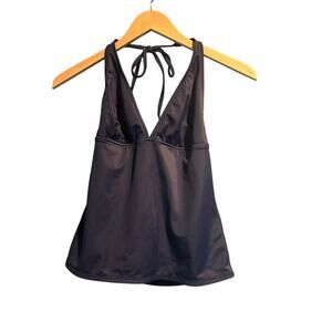 Navy Blue Tankini Size Medium Halter Style Top Gap Body Hot Tub Pool Cruise